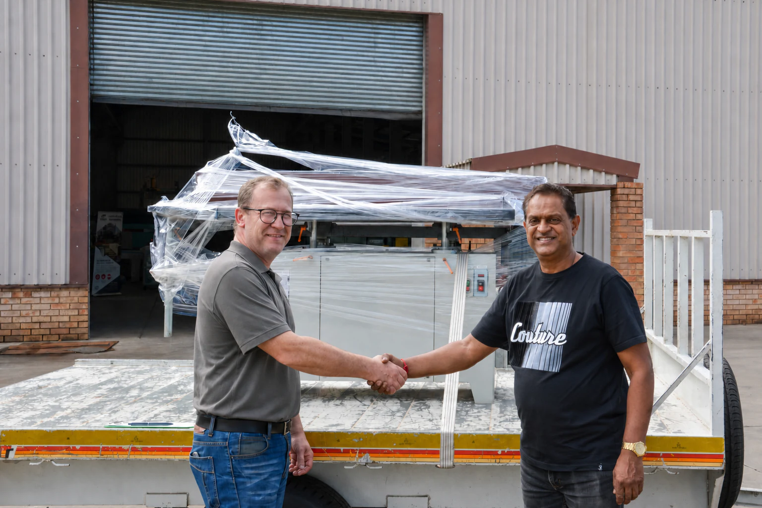 Stellar Woodworks flatbed machinery delivery