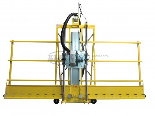 300Series_Transparent_Saw_and_Carriage_0.jpg Saw Trax 3000 Series 62” Cross Cut Makita Vertical Panel Saw with 10” Blade and Full Size Frame 3062 - Image 1