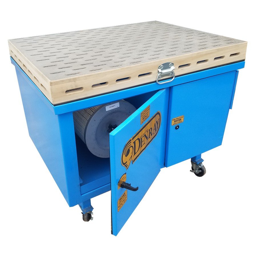 3444b-new-open-png_2_orig.jpg Denray 3444B Series Down Draft Sanding Table with "Jet Pulse" Push-Button 34" x 44" 110V or 220V Single-Phase - Image 1