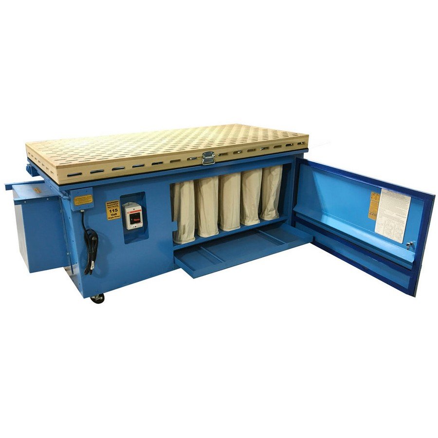 Denray 3672 Series Down Draft Sanding Table 36" x 72" 220V Three-Phase - Image 1