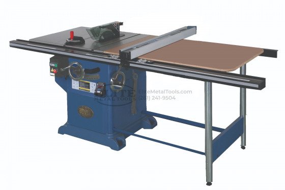 4016-sidetable_1.jpg Oliver Machinery 12” Single Phase 5 HP Professional Heavy-Duty Table Saw with 52” Rail and Side Table 4045.003-A001 - Image 1