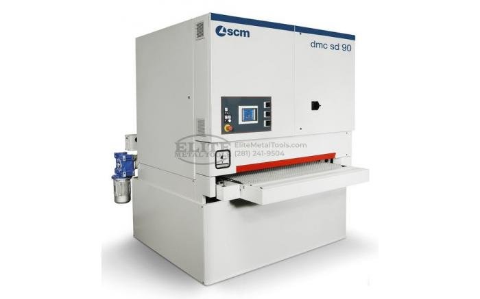 816-dmc-sd-90_rosso_2017_0.jpeg.jpg SCM Group 53” Automatic Wide Belt Sander with Steel & Rubber Drum Combi Head and Elastic Pad DMC SD 90 RRCS 135 SW - Image 1
