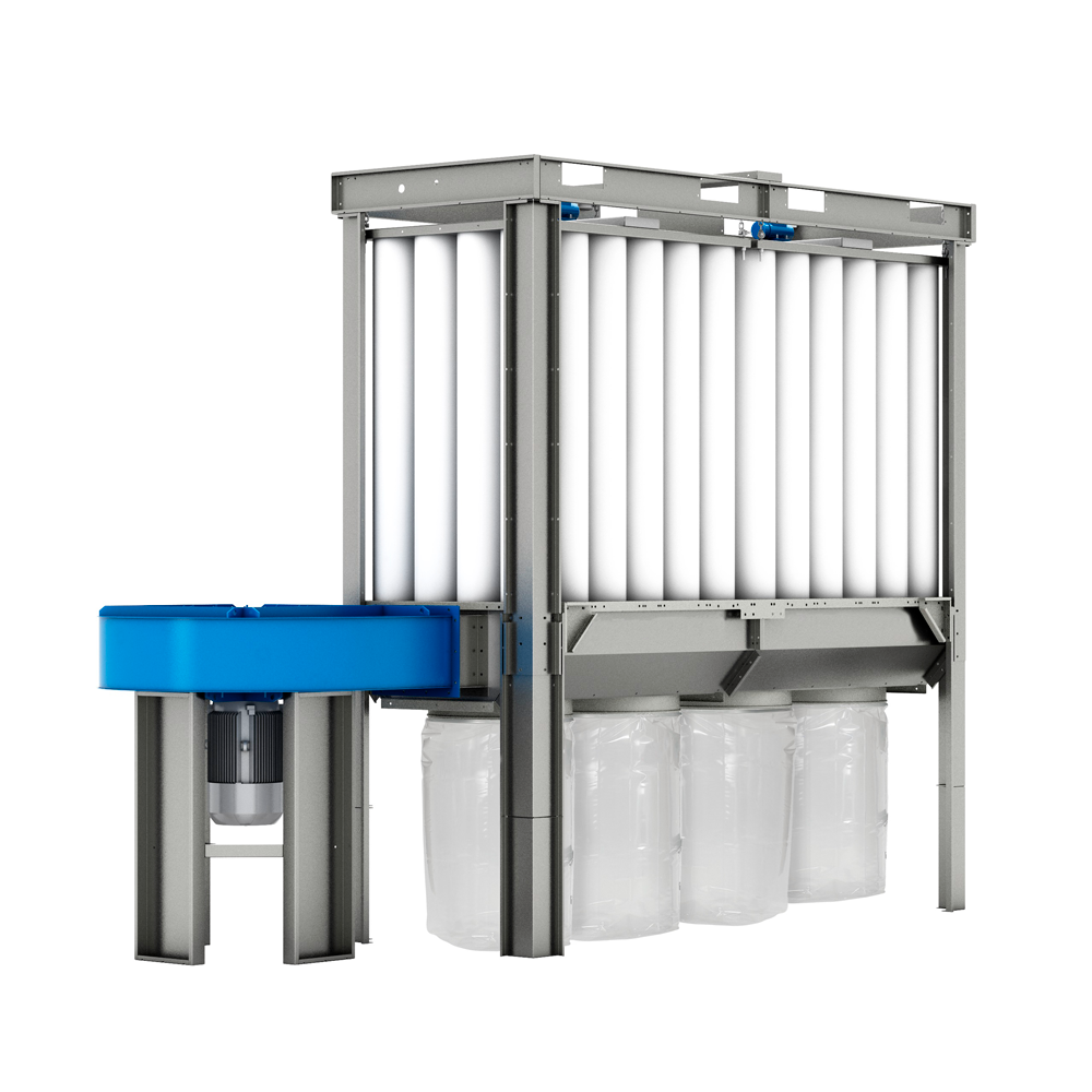 CMSHK-4-Updated.png Coima SHK-4 6400CFM 15 HP Enclosureless Dust Collector, 3 Phase - Image 1