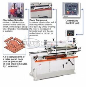 Castaly Industries 86” Auto Raised Wood Panel Door Shaper CS-86PAAU - Image 2
