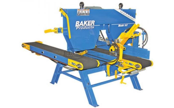 Model_AX_with_powered_hold-over_315_pxND.jpg Baker Products 12" x 12" Single Head 30 HP Resaw Model AX - Image 1