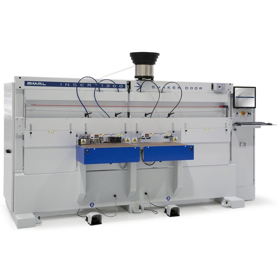 OMAL_Shaker20Door_Blue202800329.jpg Omal hbd 1300 sd Open Frame Horizontal Bore and Dowel Machine for Shaker Doors - Image 1