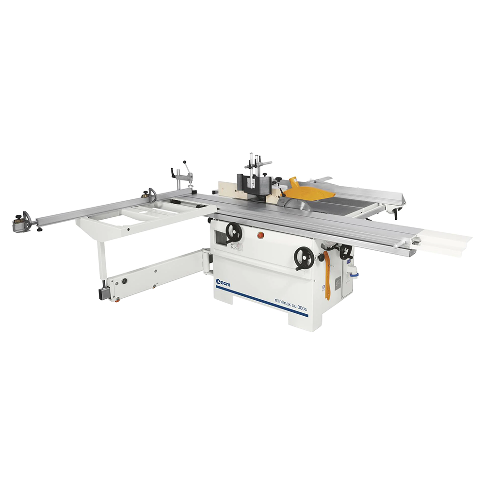 SCMCMCU300C5.5.png SCM Minimax CU 300C 4.8HP 5.5' Slider/12" Cutter/1-1/4" Shaper Universal Combination Machine - Image 1