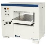 SCM 3-Phase 15Hp 24″ Planer w/Tersa cutterblock, 2 idle-bed rollers, powered movement of the table w/LED digital readout