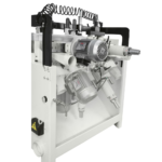 SCM 3-Phase 27 hole construction/in-line Boring machine that bores from below the panel piece, two pneumatic clamps, fence for horizontal boring at 45°, w/18 quick-change - Image 2