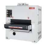 Cantek SR-Series 230V Three Phase 43”x75” Variable-Speed Two-Head Wide Belt Sander with Steel Contact Drum SR43DA
