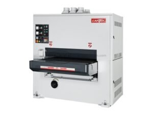 Cantek SR-Series 230V Three Phase 43”x75” Variable-Speed Two-Head Wide Belt Sander with Rubber Contact Drum SR43DA