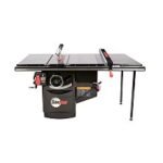 Industrial 5HP, 1ph, 230v Cabinet Saw with 36” Industrial T-Glide Advance Rip Fence, Rails & Extension Table