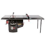 Industrial 7.5HP, 3ph, 230v Cabinet Saw with 52” Industrial T-Glide Advance Rip Fence, Rails & Extension Table