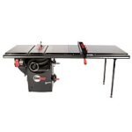 Professional 1.75HP Cabinet Saw with 52” Professional T-Glide Advance Rip Fence, Rails & Extension Table