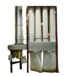 US Duct 240V Three Phase Mechanical Shaker 5HP Small-Size Open Baghouse Dual Bag Dust Collector LOBH-5