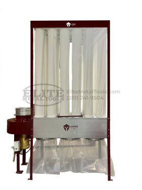 baghouse20no20background2028229.png.jpg US Duct 240V Three Phase Mechanical Shaker 10HP Medium-Size Open Baghouse Tri-Bag Dust Collector LOBH-10 - Image 1