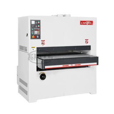 s432.png.jpg Cantek 230V Three Phase 43” Shared Motor Two Head Wide Belt Sander S432 - Image 1