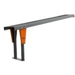 TigerStop TABNR20-T Solid Material Handling Table with 10 Degree Tilted Brackets 22' L x 14.44" W